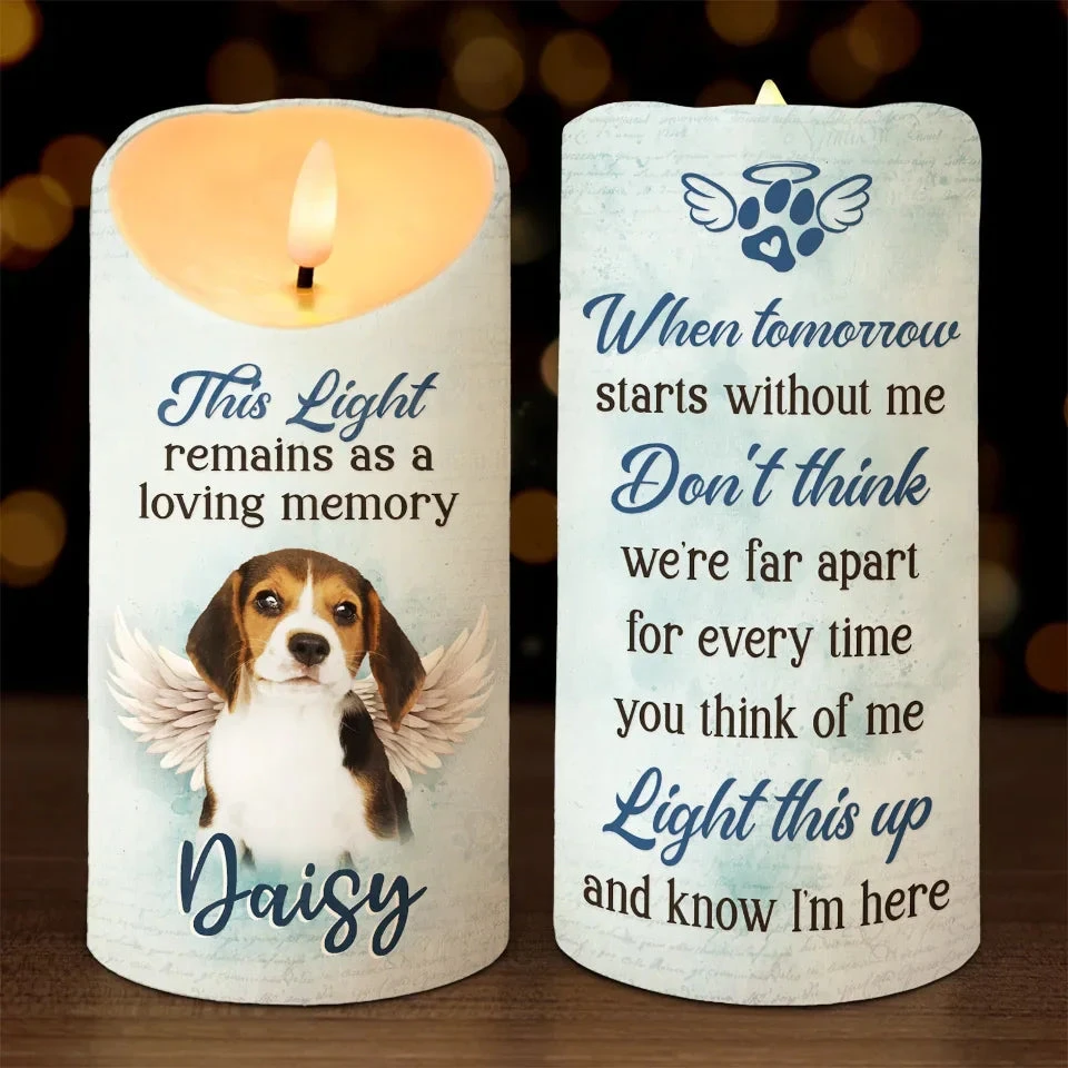 Custom Photo A Pet Is Never Truly Forgotten Until It Is No Longer Remembered - Memorial Personalized Custom LED Candle - Sympathy Gift, Christmas Gift For Pet Owners, Pet Lovers 1 Custom Photo A Pet Is Never Truly Forgotten Until It Is No Longer Remembered - Memorial Personalized Custom LED Candle - Sympathy Gift, Christmas Gift For Pet Owners, Pet Lovers