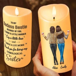 Thank You For Being My Unbiologial Sister - Bestie Personalized Custom LED Candle - Christmas Gift For Best Friends, BFF, Sisters 6 Thank You For Being My Unbiologial Sister - Bestie Personalized Custom LED Candle - Christmas Gift For Best Friends, BFF, Sisters -Pawfect House Store 671b61d6bffad
