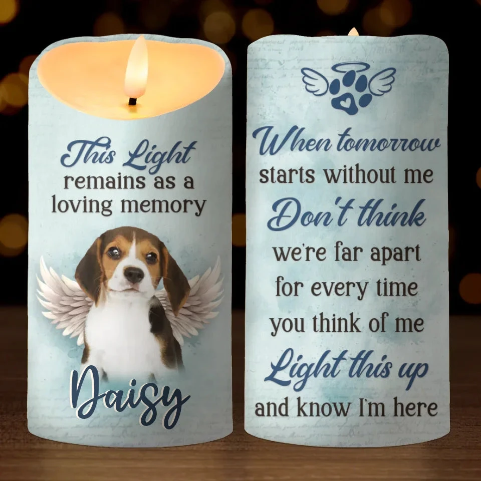 Custom Photo A Pet Is Never Truly Forgotten Until It Is No Longer Remembered - Memorial Personalized Custom LED Candle - Sympathy Gift, Christmas Gift For Pet Owners, Pet Lovers 2 Custom Photo A Pet Is Never Truly Forgotten Until It Is No Longer Remembered - Memorial Personalized Custom LED Candle - Sympathy Gift, Christmas Gift For Pet Owners, Pet Lovers - Image 2