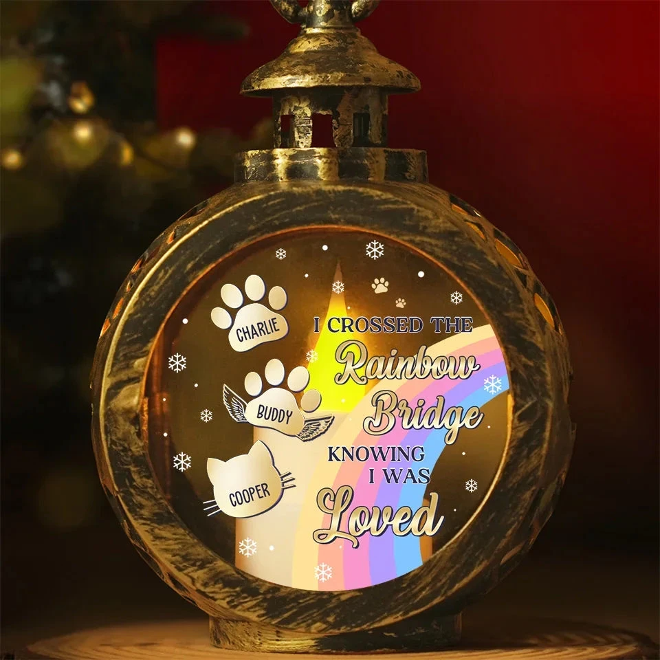 I Wish The Rainbow Bridge Had Visiting Hours - Memorial Personalized Custom Candlelight Lantern Ornament - Christmas Gift, Sympathy Gift For Pet Owners, Pet Lovers 1 I Wish The Rainbow Bridge Had Visiting Hours - Memorial Personalized Custom Candlelight Lantern Ornament - Christmas Gift, Sympathy Gift For Pet Owners, Pet Lovers