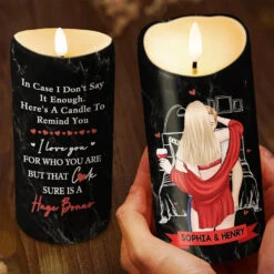 When Lips Meet, Hearts Speak - Couple Personalized Custom LED Candle - Christmas Gift For Husband Wife, Anniversary 6 When Lips Meet, Hearts Speak - Couple Personalized Custom LED Candle - Christmas Gift For Husband Wife, Anniversary -Pawfect House Store 671b661fc8d8d