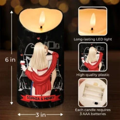 When Lips Meet, Hearts Speak - Couple Personalized Custom LED Candle - Christmas Gift For Husband Wife, Anniversary 7 When Lips Meet, Hearts Speak - Couple Personalized Custom LED Candle - Christmas Gift For Husband Wife, Anniversary -Pawfect House Store 671b66246bee7