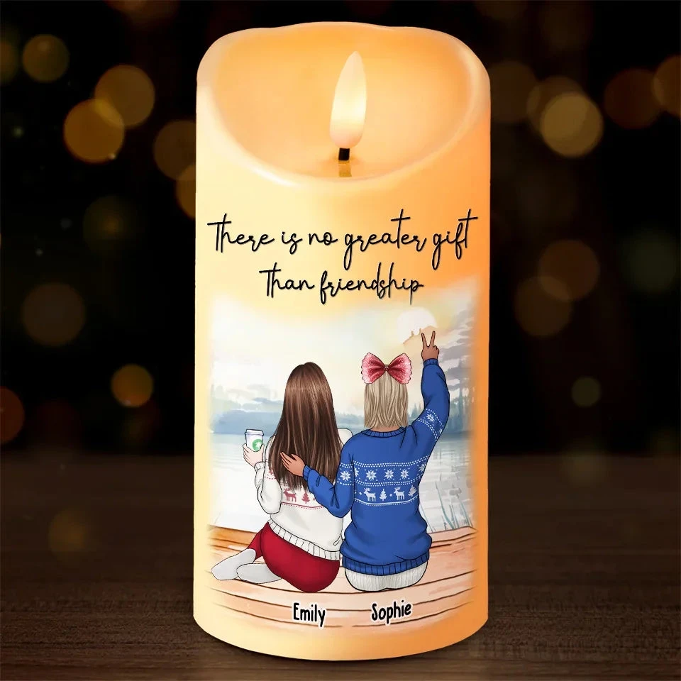 A True Friendship Is A Journey Without An End - Bestie Personalized Custom LED Candle - Christmas Gift For Best Friends, BFF, Sisters 1 A True Friendship Is A Journey Without An End - Bestie Personalized Custom LED Candle - Christmas Gift For Best Friends, BFF, Sisters
