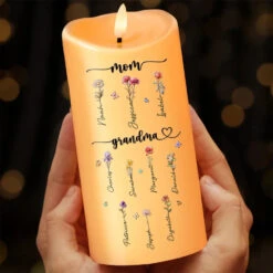 First Mom, Now Grandma - Family Personalized Custom LED Candle - Christmas Gift For Mom, Grandma 6 First Mom, Now Grandma - Family Personalized Custom LED Candle - Christmas Gift For Mom, Grandma -Pawfect House Store 671b7928599ad