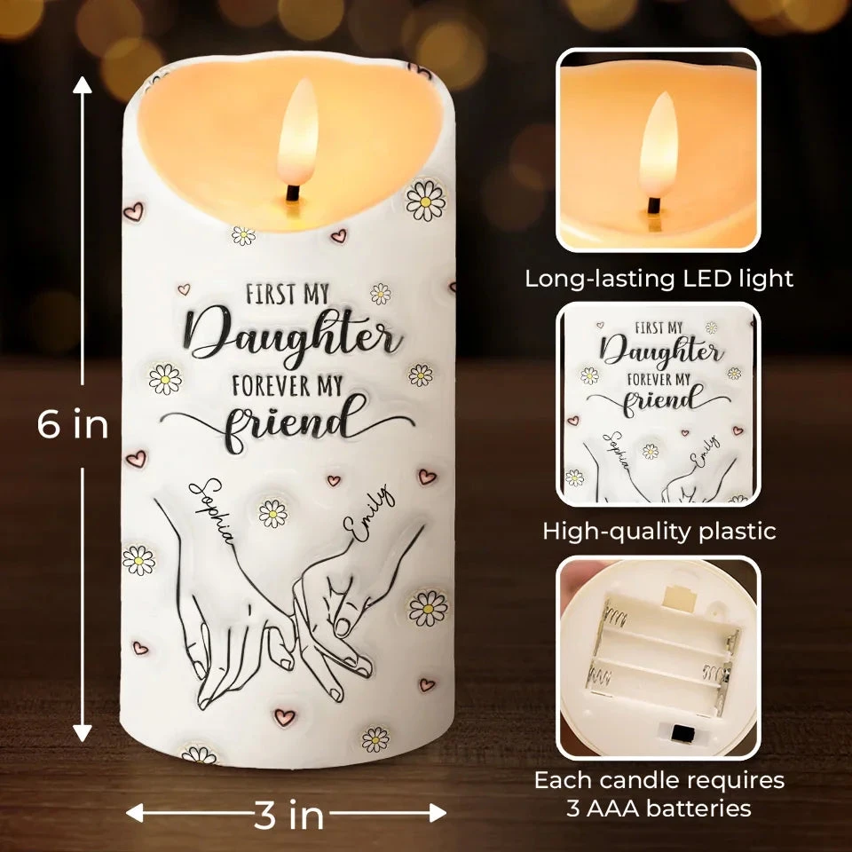 Friendship Is Holding Hands Without Letting Go - Bestie Personalized Custom 3D Inflated Effect Printed LED Candle - Christmas Gift For Best Friends, BFF, Sisters 4 Friendship Is Holding Hands Without Letting Go - Bestie Personalized Custom 3D Inflated Effect Printed LED Candle - Christmas Gift For Best Friends, BFF, Sisters - Image 4