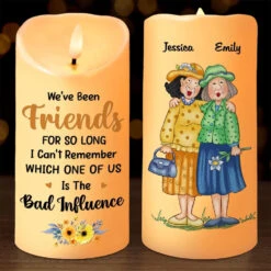 Wherever We Go, We Go Together - Bestie Personalized Custom LED Candle - Christmas Gift For Best Friends, BFF, Sisters