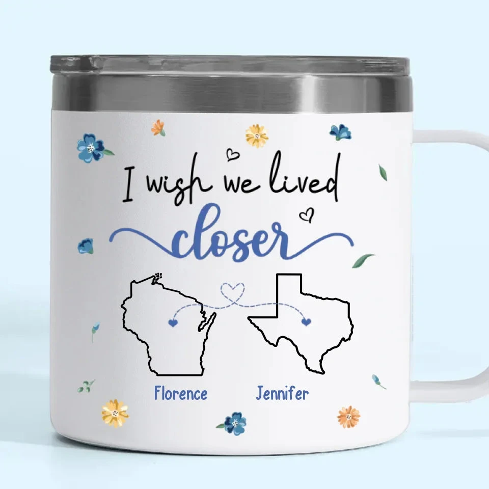 Our Friendship Is A Beautiful Journey - Bestie Personalized Custom 14oz Stainless Steel Tumbler With Handle - Gift For Best Friends, BFF, Sisters 2 Our Friendship Is A Beautiful Journey - Bestie Personalized Custom 14oz Stainless Steel Tumbler With Handle - Gift For Best Friends, BFF, Sisters - Image 2