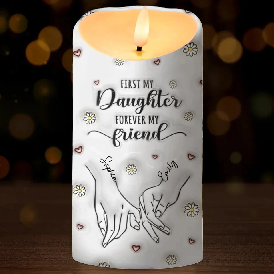 Friendship Is Holding Hands Without Letting Go - Bestie Personalized Custom 3D Inflated Effect Printed LED Candle - Christmas Gift For Best Friends, BFF, Sisters 2 Friendship Is Holding Hands Without Letting Go - Bestie Personalized Custom 3D Inflated Effect Printed LED Candle - Christmas Gift For Best Friends, BFF, Sisters - Image 2