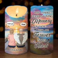 In Our Memories, You Are Always Present - Memorial Personalized Custom LED Candle - Sympathy Gift, Christmas Gift For Family Members
