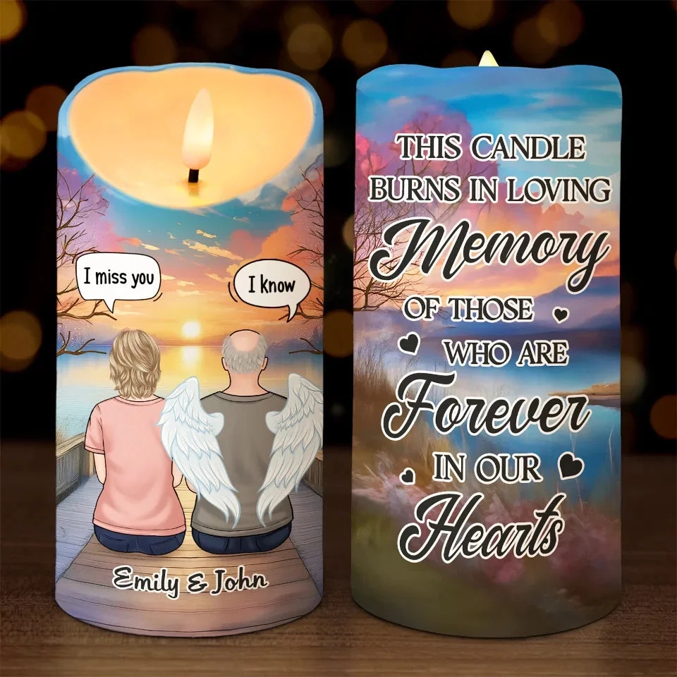 In Our Memories, You Are Always Present - Memorial Personalized Custom LED Candle - Sympathy Gift, Christmas Gift For Family Members 1 In Our Memories, You Are Always Present - Memorial Personalized Custom LED Candle - Sympathy Gift, Christmas Gift For Family Members