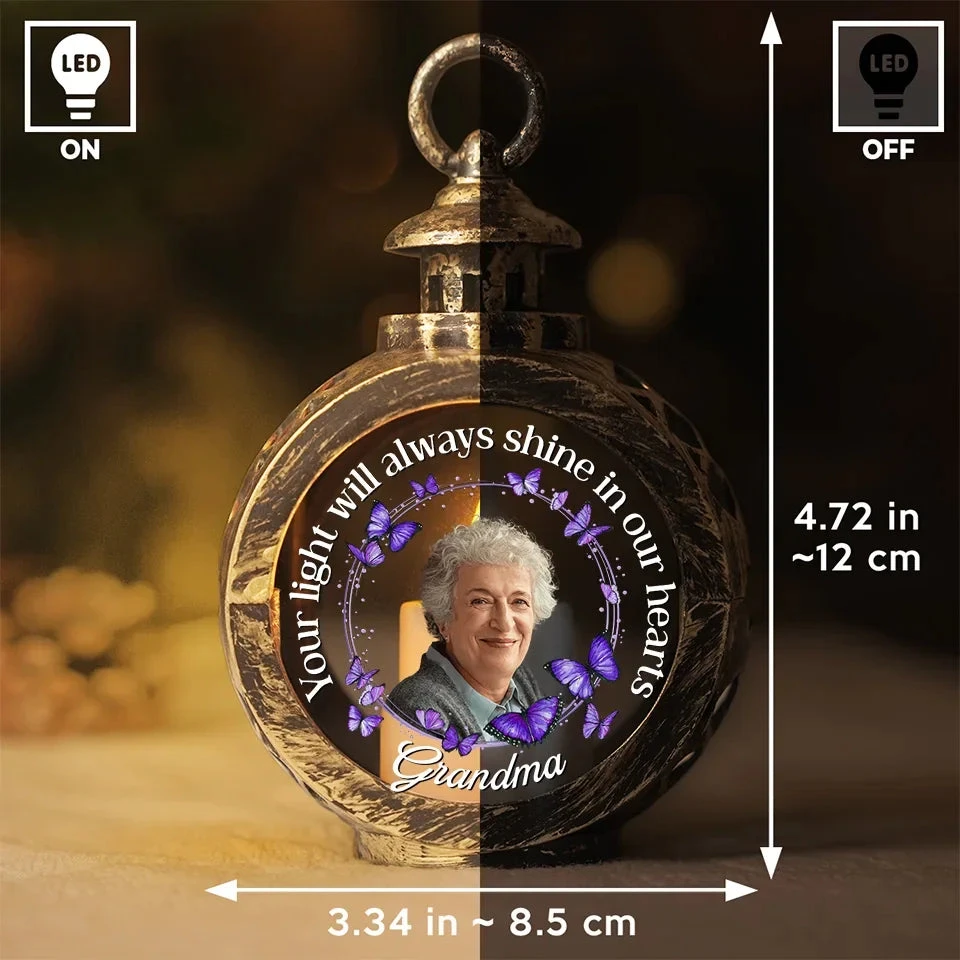 Custom Photo Your Memory Will Always Glow Within Us - Memorial Personalized Custom Candlelight Lantern Ornament - Sympathy Gift, Christmas Gift For Family Members 5 Custom Photo Your Memory Will Always Glow Within Us - Memorial Personalized Custom Candlelight Lantern Ornament - Sympathy Gift, Christmas Gift For Family Members - Image 5