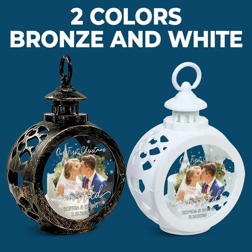 Custom Photo Celebrating Our First Year Of Marriage - Couple Personalized Custom Candlelight Lantern Ornament - Christmas Gift For Husband Wife, Anniversary, First Christmas 6 Custom Photo Celebrating Our First Year Of Marriage - Couple Personalized Custom Candlelight Lantern Ornament - Christmas Gift For Husband Wife, Anniversary, First Christmas - Image 6