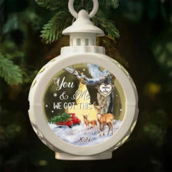 God Gave Me You - Couple Personalized Custom Candlelight Lantern Ornament - Christmas Gift For Husband Wife, Anniversary -Pawfect House Store 672093b955694