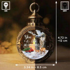 God Gave Me You - Couple Personalized Custom Candlelight Lantern Ornament - Christmas Gift For Husband Wife, Anniversary -Pawfect House Store 672093c03533a