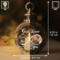 Custom Photo God Knew My Heart Needed You - Couple Personalized Custom Candlelight Lantern Ornament - Christmas Gift For Husband Wife, Anniversary 12 Custom Photo God Knew My Heart Needed You - Couple Personalized Custom Candlelight Lantern Ornament - Christmas Gift For Husband Wife, Anniversary -Pawfect House Store 6720ba2fb1b41