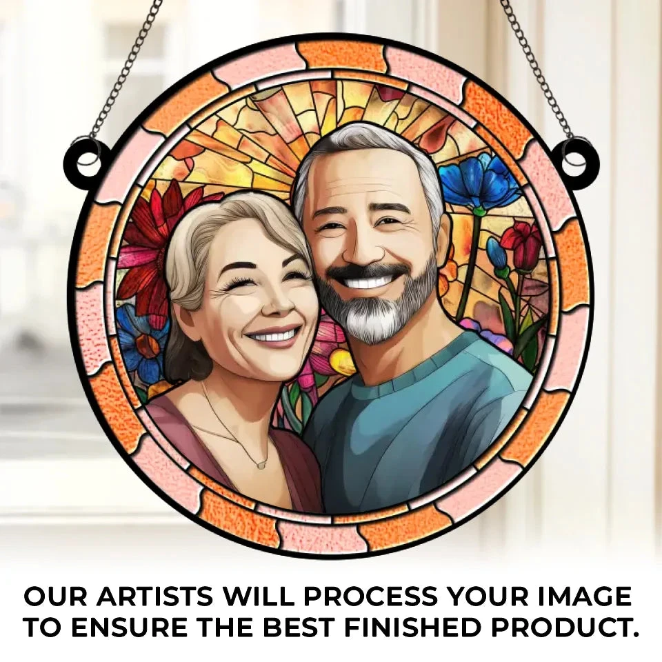 Custom Photo I Fall For You More Every Day - Couple Personalized Window Hanging Suncatcher Ornament - Gift For Husband Wife, Anniversary 2 Custom Photo I Fall For You More Every Day - Couple Personalized Window Hanging Suncatcher Ornament - Gift For Husband Wife, Anniversary - Image 2