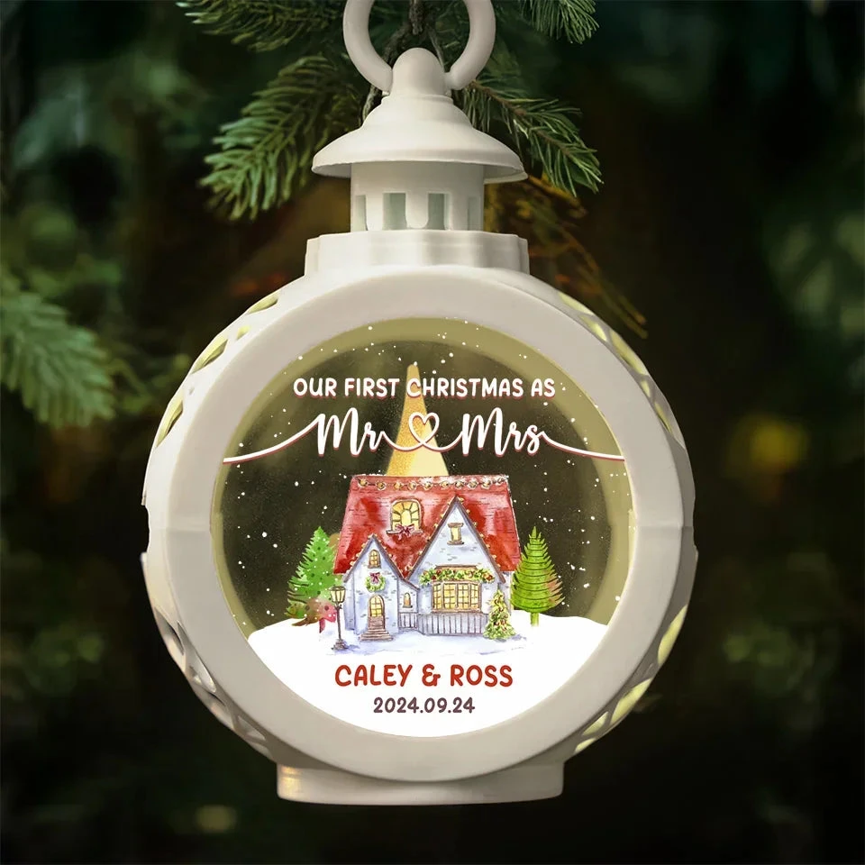 My Heart Is Full Because Of You - Couple Personalized Custom Candlelight Lantern Ornament - Christmas Gift For Husband Wife, Anniversary, First Christmas 3 My Heart Is Full Because Of You - Couple Personalized Custom Candlelight Lantern Ornament - Christmas Gift For Husband Wife, Anniversary, First Christmas - Image 3