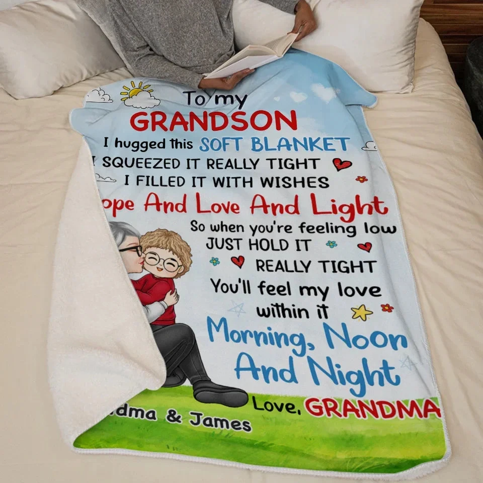 You'll Feel My Love Within It - Family Personalized Custom Blanket - Christmas Gift For Grandma, Grandkid 6 You'll Feel My Love Within It - Family Personalized Custom Blanket - Christmas Gift For Grandma, Grandkid - Image 6