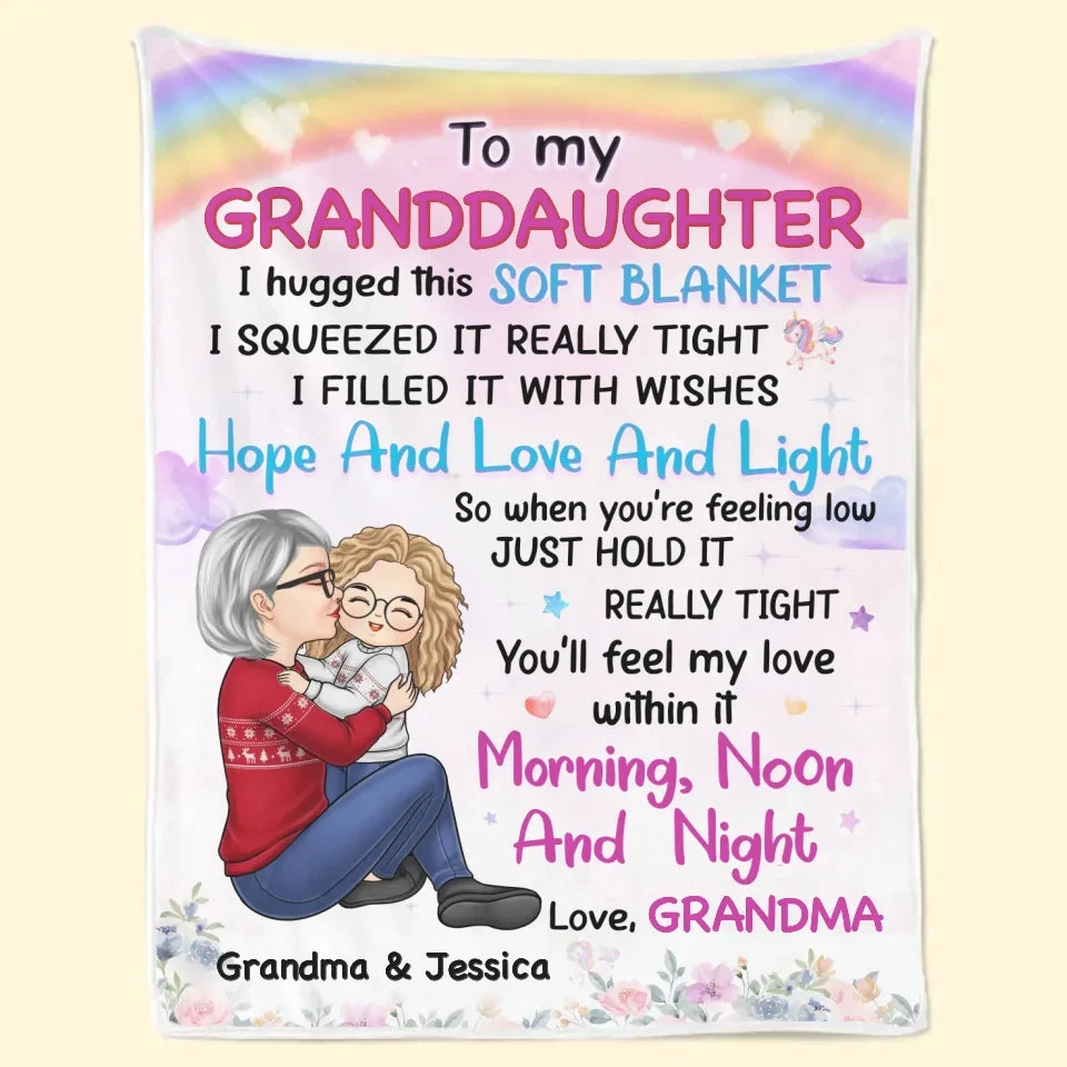 You'll Feel My Love Within It - Family Personalized Custom Blanket - Christmas Gift For Grandma, Grandkid 7 You'll Feel My Love Within It - Family Personalized Custom Blanket - Christmas Gift For Grandma, Grandkid - Image 7