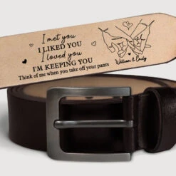Congrats On Being My Boyfriend - Couple Personalized Custom Engraved Leather Belt - Gift For Husband Wife, Anniversary 7 Congrats On Being My Boyfriend - Couple Personalized Custom Engraved Leather Belt - Gift For Husband Wife, Anniversary -Pawfect House Store 6721cc0ed8f27