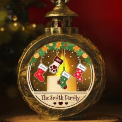 Believe In The Magic Of Christmas - Family Personalized Custom Candlelight Lantern Ornament - Christmas Gift For Family Members