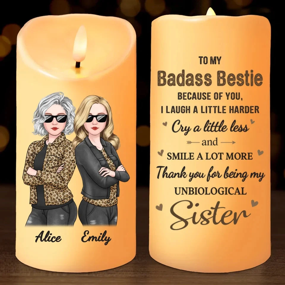 You Makes Our Friendship So Special - Bestie Personalized Custom LED Candle - Christmas Gift For Best Friends, BFF, Sisters 2 You Makes Our Friendship So Special - Bestie Personalized Custom LED Candle - Christmas Gift For Best Friends, BFF, Sisters - Image 2
