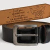 Congrats On Being My Boyfriend - Couple Personalized Custom Engraved Leather Belt - Gift For Husband Wife, Anniversary