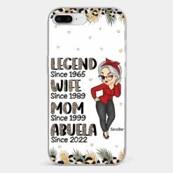 Promoted To Great Grandma - Family Personalized Custom Clear Phone Case - Gift For Mom, Grandma -Pawfect House Store 6721ff714d41b
