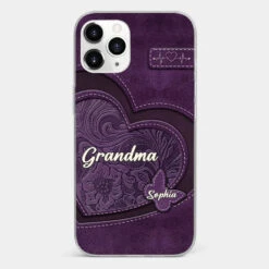 With You By Our Side, We Know We Are Home - Family Personalized Custom Clear Phone Case - Gift For Mom, Grandma -Pawfect House Store 6722018955e49