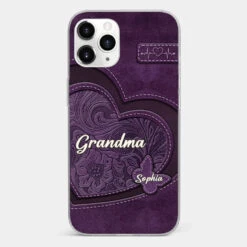 With You By Our Side, We Know We Are Home - Family Personalized Custom Clear Phone Case - Gift For Mom, Grandma -Pawfect House Store 6722018a4ca93