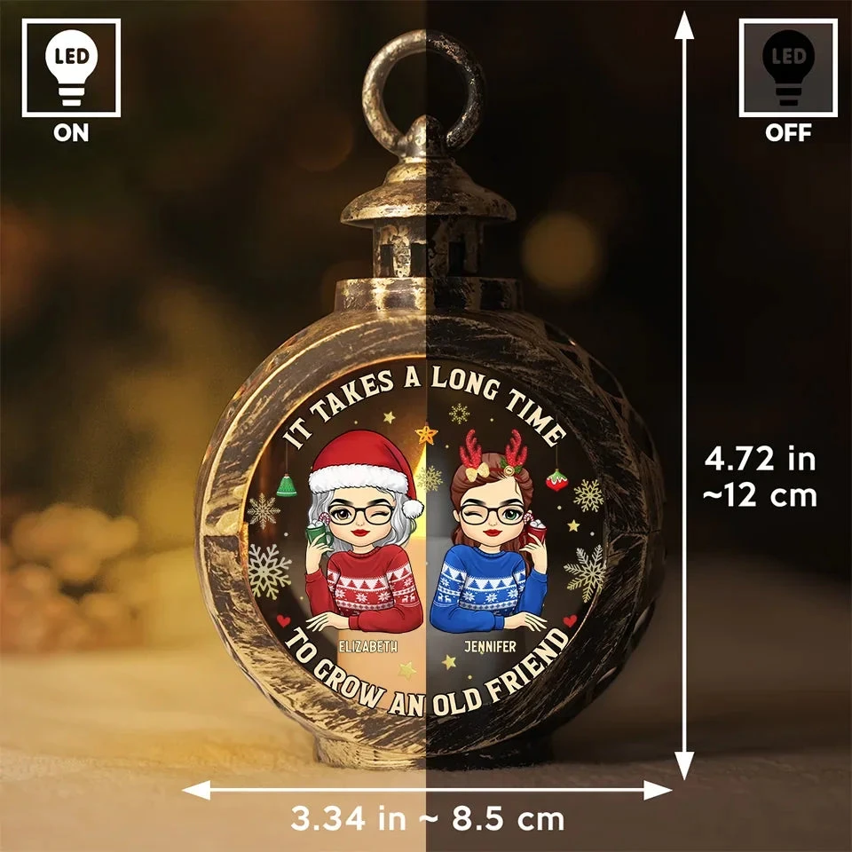 Besties Make Life Sparkle - Bestie Personalized Custom Candlelight Lantern Ornament - Christmas Gift For Best Friends, BFF, Sisters 6 Besties Make Life Sparkle - Bestie Personalized Custom Candlelight Lantern Ornament - Christmas Gift For Best Friends, BFF, Sisters - Image 6