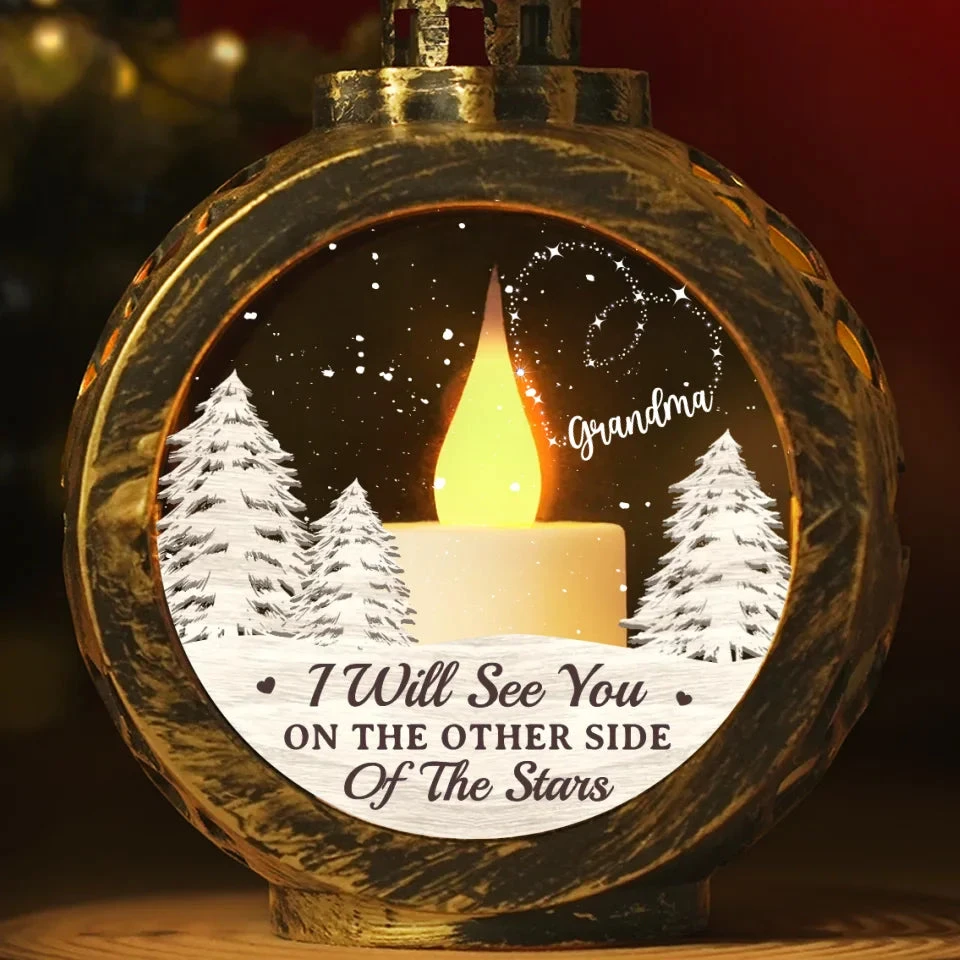 See You On The Other Side Of The Stars - Memorial Personalized Custom Candlelight Lantern Ornament - Sympathy Gift, Christmas Gift For Family Members 2 See You On The Other Side Of The Stars - Memorial Personalized Custom Candlelight Lantern Ornament - Sympathy Gift, Christmas Gift For Family Members - Image 2