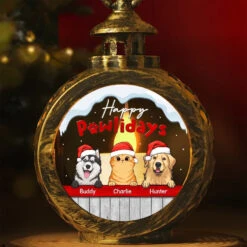 Furry Holiday Wishes - Dog & Cat Personalized Custom Candlelight Lantern Ornament - Christmas Gift For Pet Owners, Pet Lovers