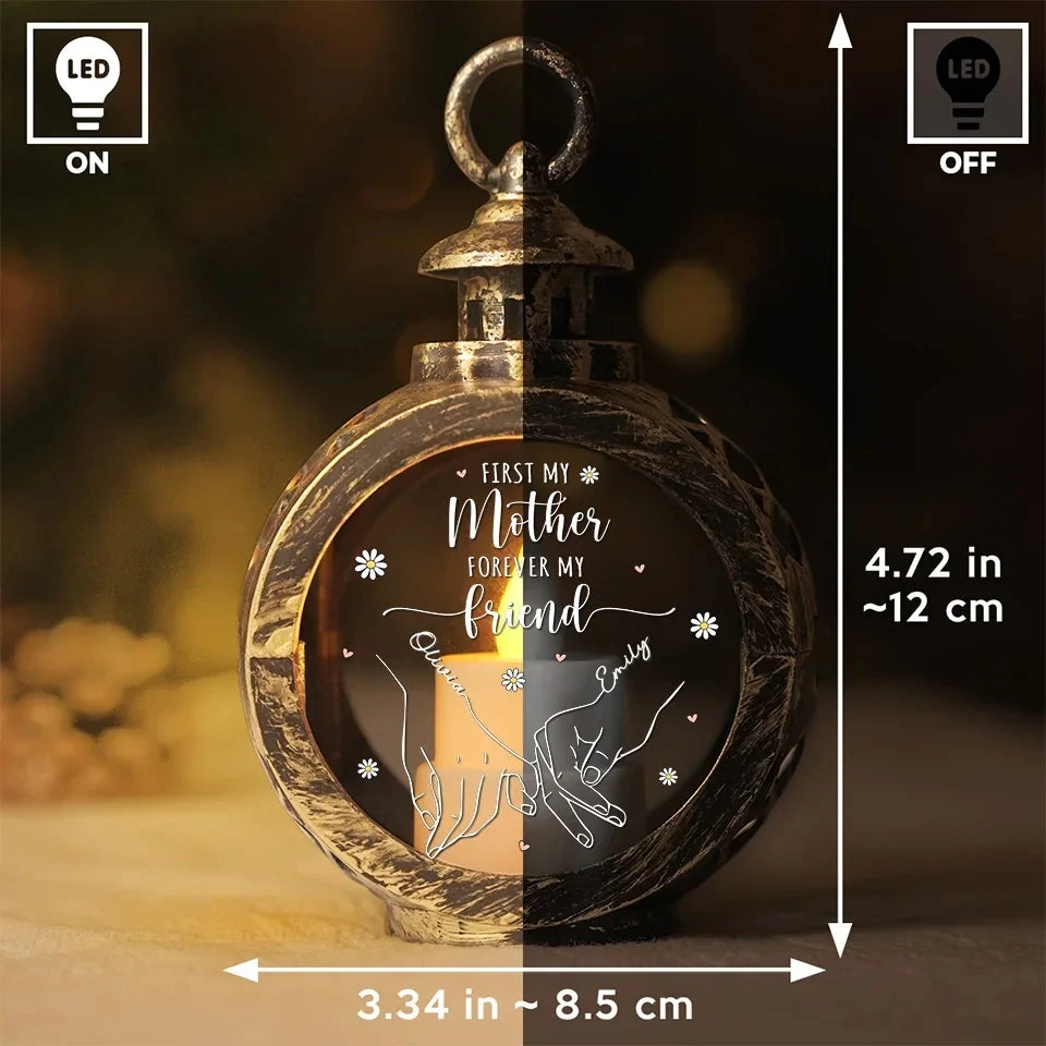 A Mother Is Your Forever Friend - Family Personalized Custom Candlelight Lantern Ornament - Christmas Gift For Mom, Grandma 4 A Mother Is Your Forever Friend - Family Personalized Custom Candlelight Lantern Ornament - Christmas Gift For Mom, Grandma - Image 4