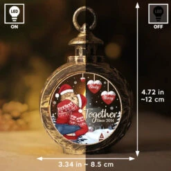 With You, Every Holiday Feels Special And Bright - Couple Candlelight Lantern Ornament - Christmas Gift For Husband Wife, Anniversary 8 With You, Every Holiday Feels Special And Bright - Couple Candlelight Lantern Ornament - Christmas Gift For Husband Wife, Anniversary -Pawfect House Store 6723054b773bb