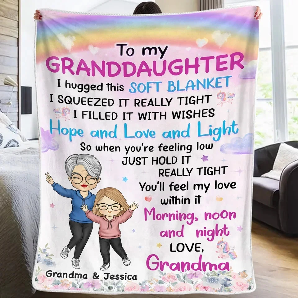 Love Always Wraps You In Warmth - Family Personalized Custom Blanket - Christmas Gift For Grandma, Grandkid 4 Love Always Wraps You In Warmth - Family Personalized Custom Blanket - Christmas Gift For Grandma, Grandkid - Image 4