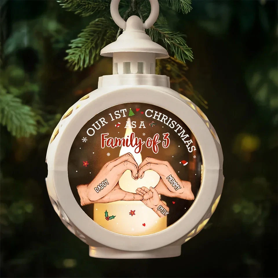 Our First Christmas Is The Sweetest Gift Of All - Family Personalized Custom Candlelight Lantern Ornament - Christmas Gift For Family Members, First Christmas 5 Our First Christmas Is The Sweetest Gift Of All - Family Personalized Custom Candlelight Lantern Ornament - Christmas Gift For Family Members, First Christmas - Image 5