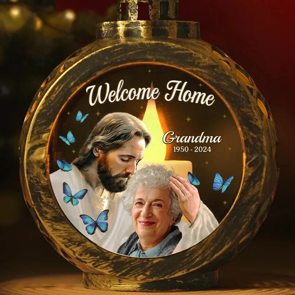 Custom Photo God Has You In His Arms, I Have You In My Heart - Memorial Personalized Custom Candlelight Lantern Ornament - Sympathy Gift, Christmas Gift For Family Members 2 Custom Photo God Has You In His Arms, I Have You In My Heart - Memorial Personalized Custom Candlelight Lantern Ornament - Sympathy Gift, Christmas Gift For Family Members - Image 2