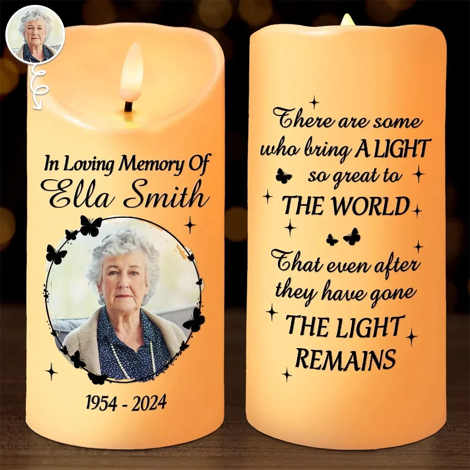 Custom Photo Each Memory Is A Glimpse Of Joy We Shared - Memorial Personalized Custom LED Candle - Sympathy Gift, Christmas Gift For Family Members 1 Custom Photo Each Memory Is A Glimpse Of Joy We Shared - Memorial Personalized Custom LED Candle - Sympathy Gift, Christmas Gift For Family Members