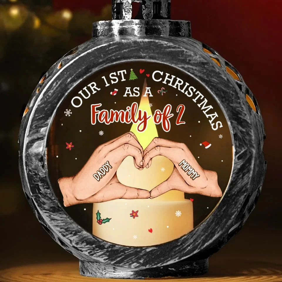 Our First Christmas Is The Sweetest Gift Of All - Family Personalized Custom Candlelight Lantern Ornament - Christmas Gift For Family Members, First Christmas 3 Our First Christmas Is The Sweetest Gift Of All - Family Personalized Custom Candlelight Lantern Ornament - Christmas Gift For Family Members, First Christmas - Image 3