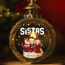 Best Friends Light Up The Darkest Days - Bestie Personalized Custom Candlelight Lantern Ornament - Christmas Gift For Best Friends, BFF, Sisters