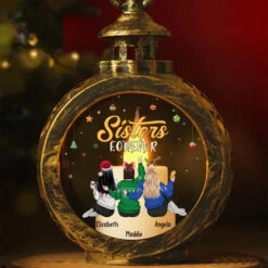 Besties Bring Out The Best Light In Us - Bestie Personalized Custom Candlelight Lantern Ornament - Christmas Gift For Best Friends, BFF, Sisters