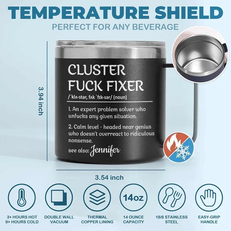 You Make Every Task Look So Effortless And Easy - Coworker Personalized Custom 14oz Stainless Steel Tumbler With Handle - Gift For Coworkers, Work Friends, Colleagues 5 You Make Every Task Look So Effortless And Easy - Coworker Personalized Custom 14oz Stainless Steel Tumbler With Handle - Gift For Coworkers, Work Friends, Colleagues - Image 5