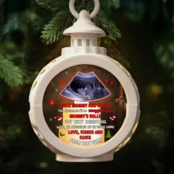 Custom Photo This Christmas I'll Be Snuggled Up In Mommy's Belly - Family Personalized Custom Candlelight Lantern Ornament - Christmas Gift For Baby Kids, Newborn Baby -Pawfect House Store 672366a9a0f2c