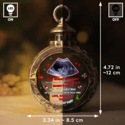 Custom Photo This Christmas I'll Be Snuggled Up In Mommy's Belly - Family Personalized Custom Candlelight Lantern Ornament - Christmas Gift For Baby Kids, Newborn Baby -Pawfect House Store 672366b1b2ec4