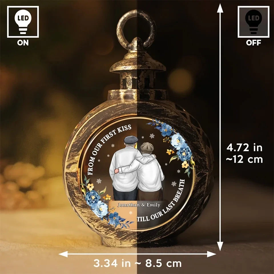 From Our First Kiss Till Our Last Breath - Couple Candlelight Lantern Ornament - Christmas Gift For Husband Wife, Anniversary 6 From Our First Kiss Till Our Last Breath - Couple Candlelight Lantern Ornament - Christmas Gift For Husband Wife, Anniversary - Image 6