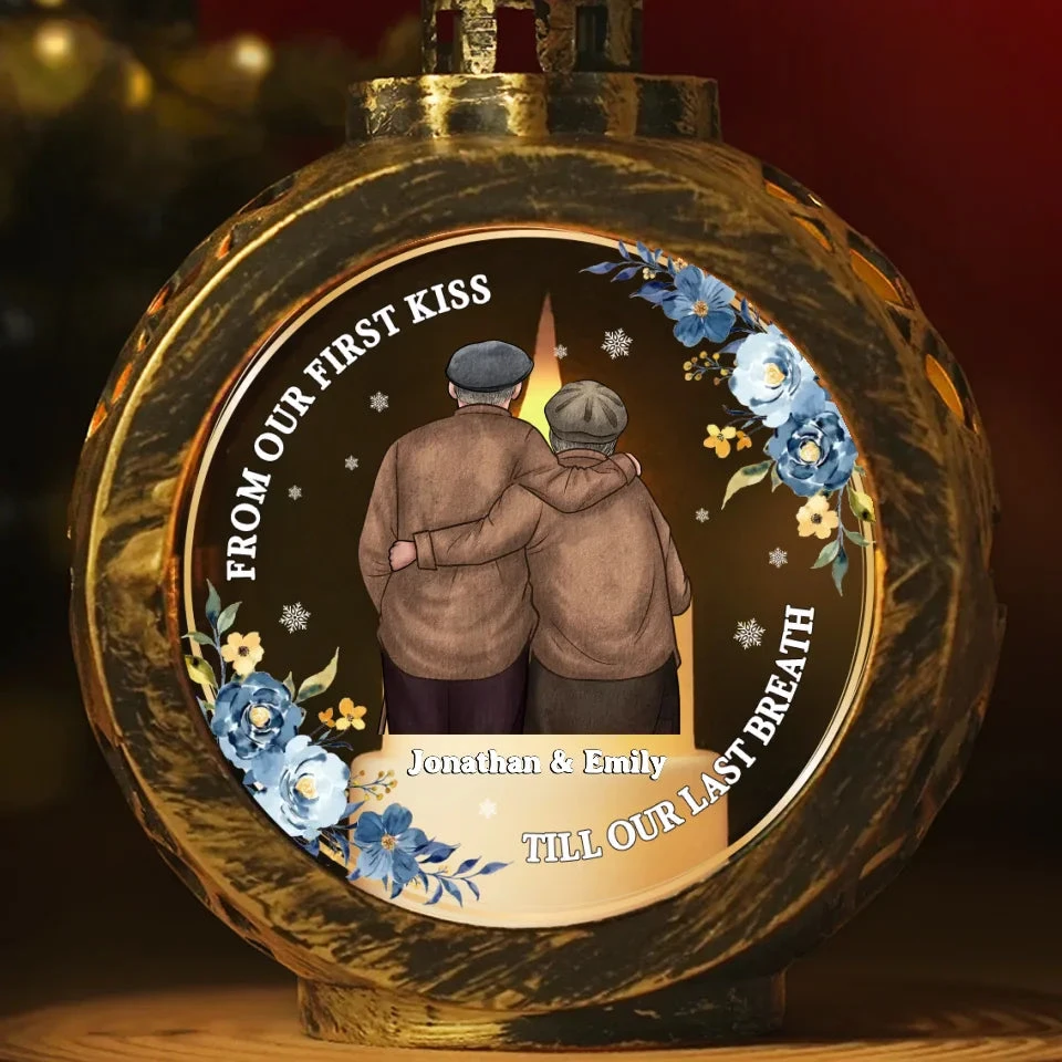 From Our First Kiss Till Our Last Breath - Couple Candlelight Lantern Ornament - Christmas Gift For Husband Wife, Anniversary 2 From Our First Kiss Till Our Last Breath - Couple Candlelight Lantern Ornament - Christmas Gift For Husband Wife, Anniversary - Image 2