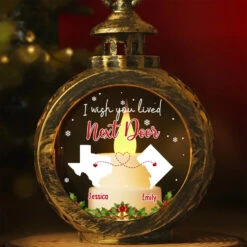 Besties Are The Bright Spots In Our Journey - Bestie Candlelight Lantern Ornament - Christmas Gift For Best Friends, BFF, Sisters