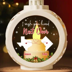 Besties Are The Bright Spots In Our Journey - Bestie Candlelight Lantern Ornament - Christmas Gift For Best Friends, BFF, Sisters -Pawfect House Store 6724607cd8a39
