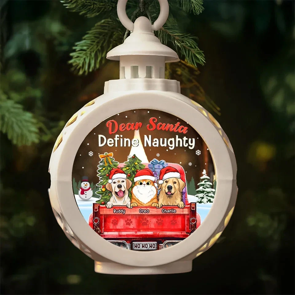 Naughty Pets Make The Best Holiday Stories - Dog & Cat Personalized Custom Candlelight Lantern Ornament - Christmas Gift For Pet Owners, Pet Lovers 3 Naughty Pets Make The Best Holiday Stories - Dog & Cat Personalized Custom Candlelight Lantern Ornament - Christmas Gift For Pet Owners, Pet Lovers - Image 3